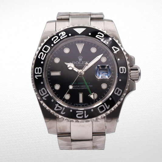GMT-MASTER II SS BLACK CERAMIC BEZEL 40MM