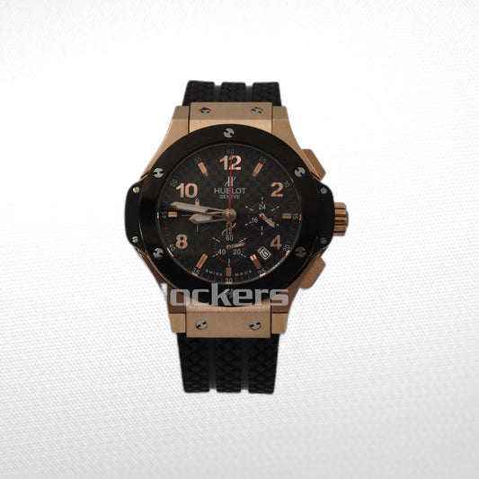 HUBLOT BIG BANG REF. 301.M, 18K ROSE GOLD, TITANIUM & CERAMIC AUTOMATIC CHRONOGRAPH