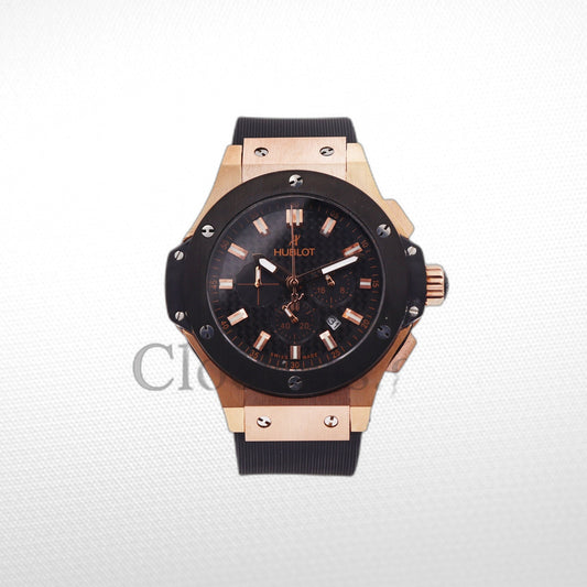 HUBLOT BIG BANG LUNA ROSSA CHRONOGRAPH GOLD BLACK 44MM LOW