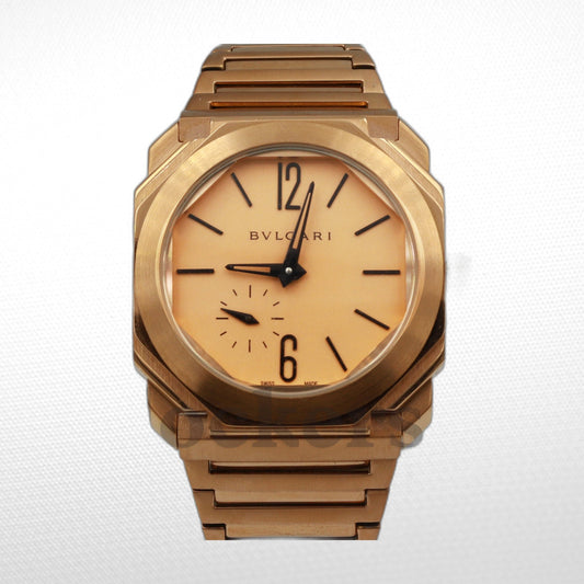 BVLGARI OCTO EXTRA-THIN SATIN-POLISHED ROSE GOLD DIAL- ROSE GOLD BRACELET