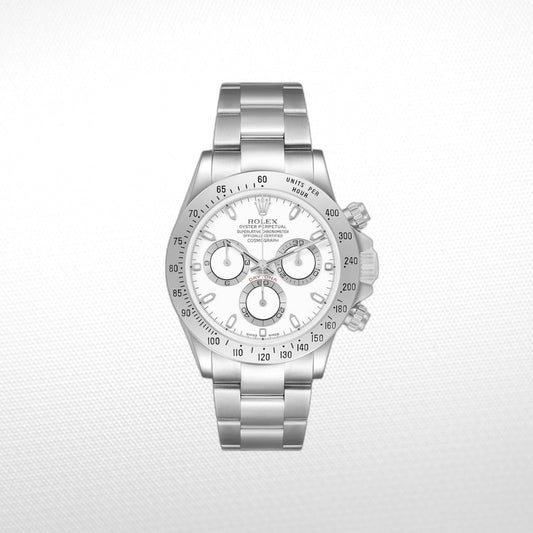 C0SM0GRAPH DAYT0NA WHITE DIAL SS 40MM