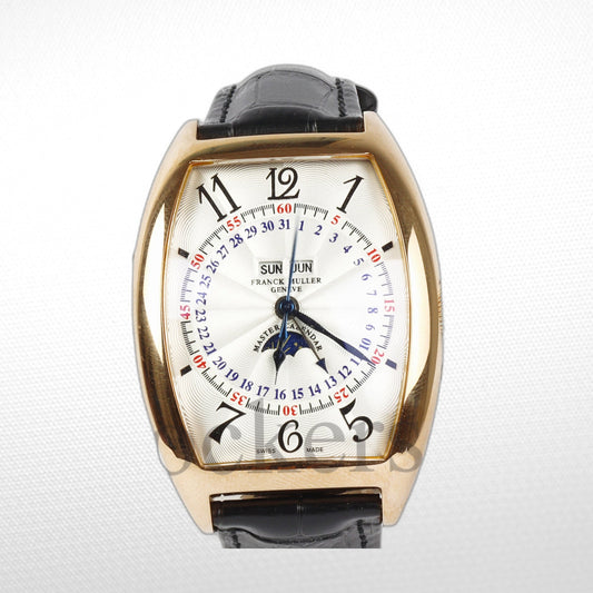 FRANCK MULLER MARINER GOLD WHITE BLACK MARKERS MOON 50MM CLONE