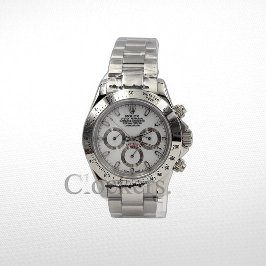 C0SM0GRAPH DAYT0NA WHITE DIAL SS 40MM