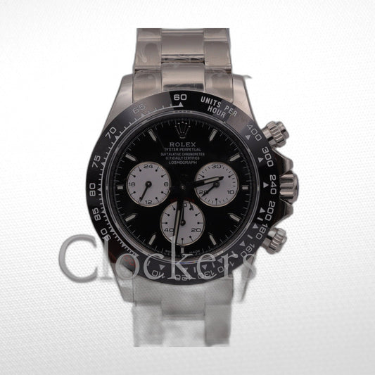 C0SMOGRAPH DAYT0NA SS CERAMIC BLACK DIAL 40MM CLONE