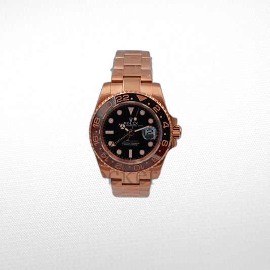 GMT-MASTER II 18K ROSE GOLD OYSTER CERAMIC BEZEL 40MM