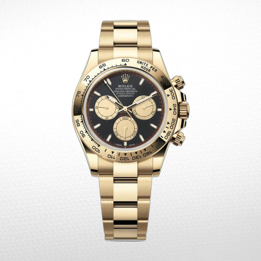 COSMOGRAPH DAYTONA GOLD BLACK DIAL 40MM
