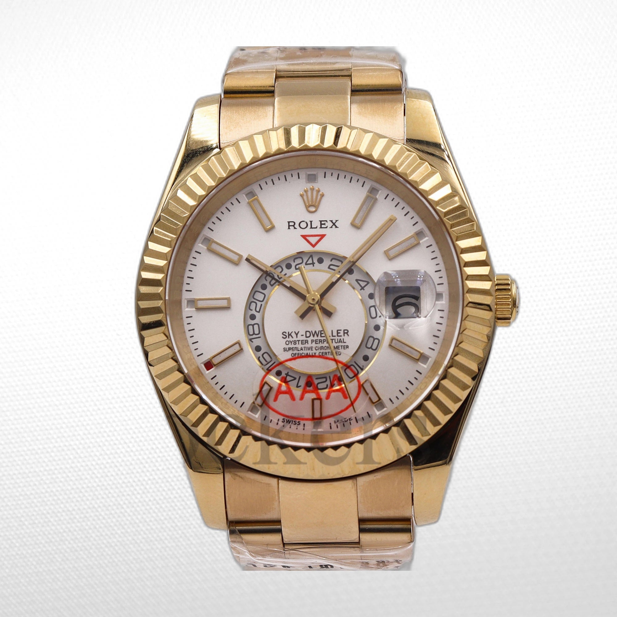 SKY-DWELLER GOLD WHITE DIAL