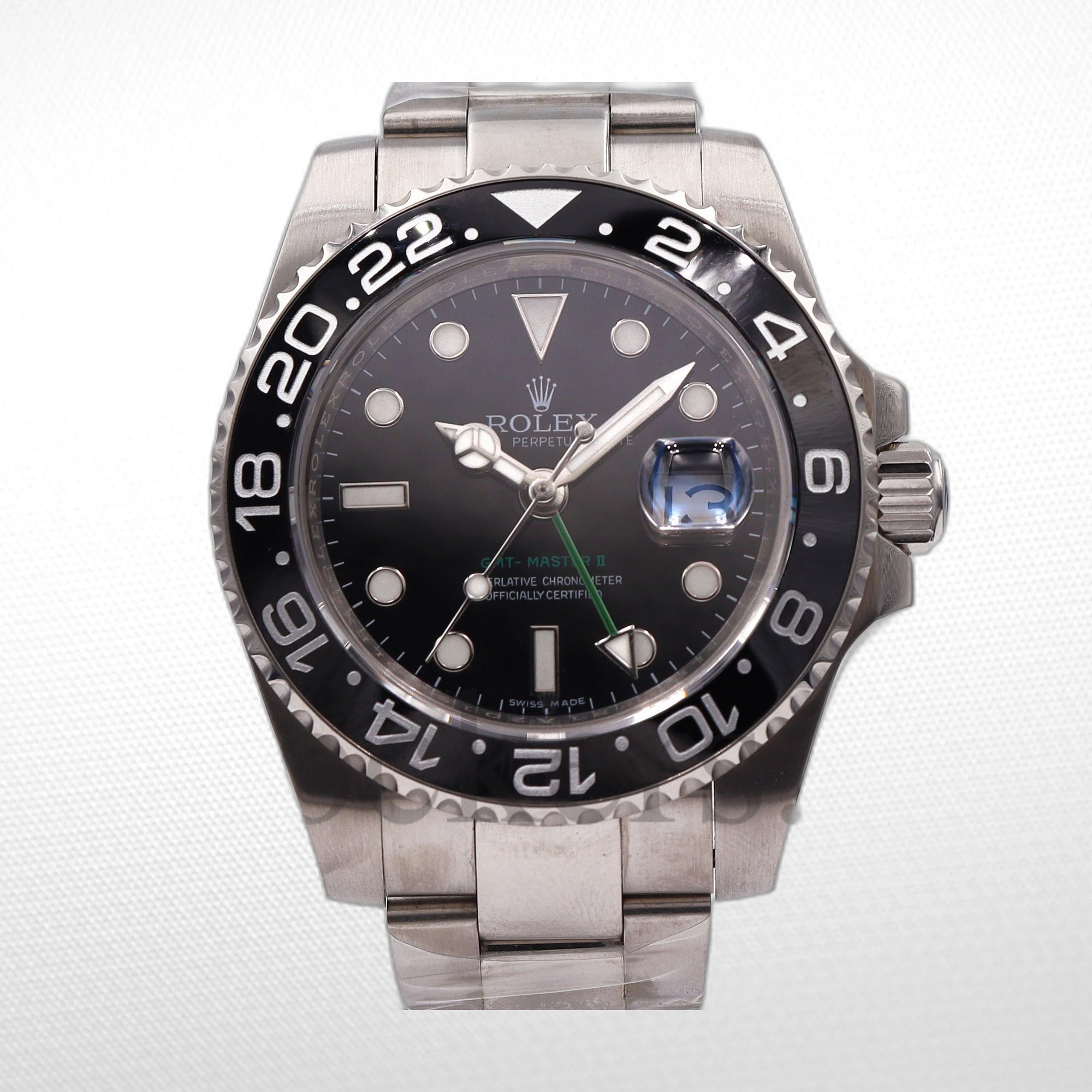 GMT-MASTER II SS BLACK CERAMIC BEZEL 40MM