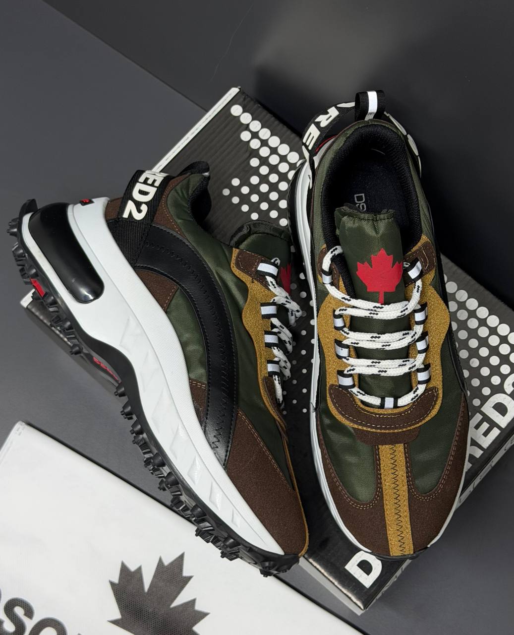 Dsquared2 Maple Leaf Sneakers Khaki