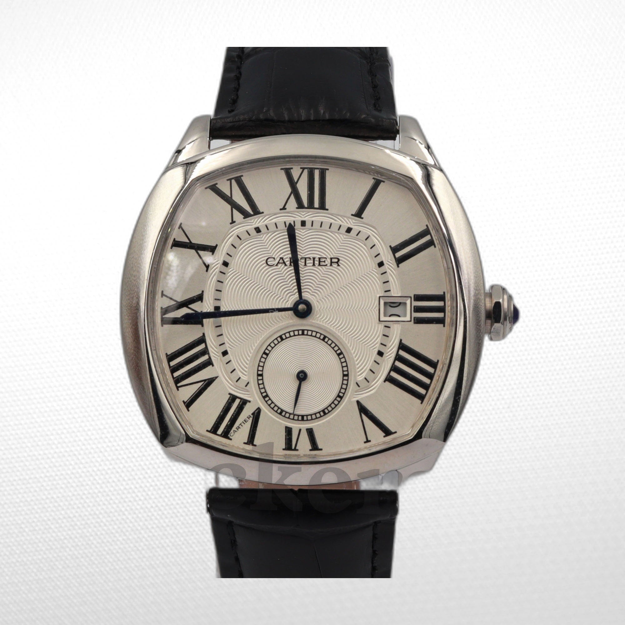 CARTIER DRIVE AUTOMATIC SILVERED FLINQUE DIAL MEN'S WATCH 41MM