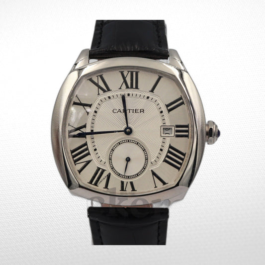 CARTIER DRIVE AUTOMATIC SILVERED FLINQUE DIAL MEN'S WATCH 41MM