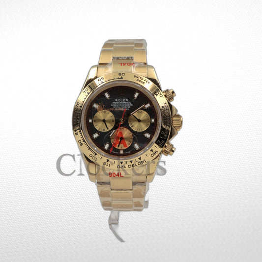 COSMOGRAPH DAYTONA GOLD BLACK DIAL 40MM