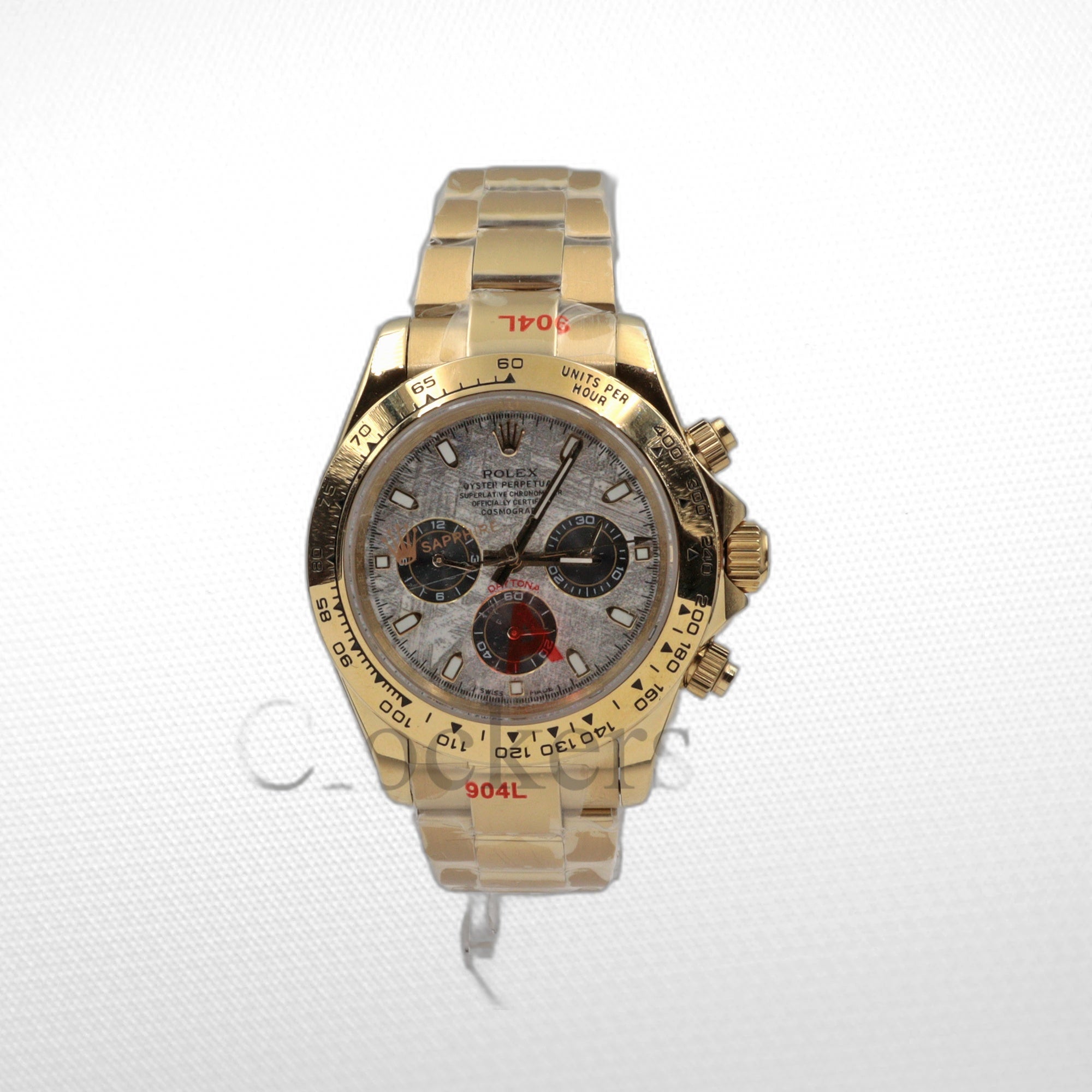 C0SM0GRAPH DAYT0NA GOLD METEORITE DIAL 40MM