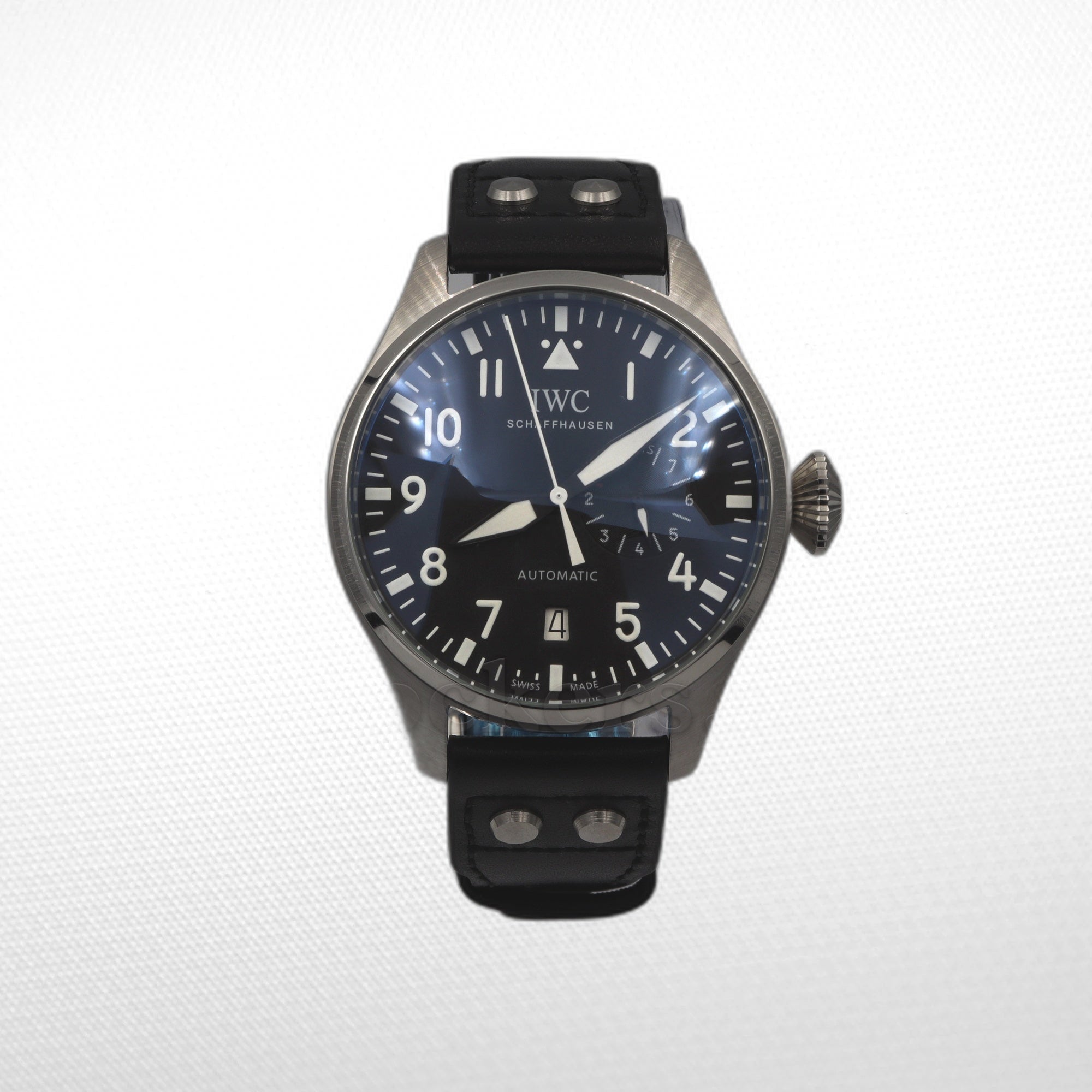 IWC BIG PILOT BLACK DIAL AUTOMATIC MEN'S WATCH CLONE