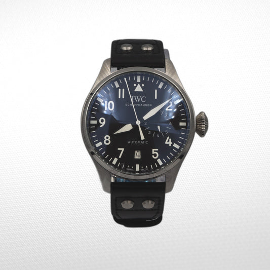 IWC BIG PILOT BLACK DIAL AUTOMATIC MEN'S WATCH CLONE