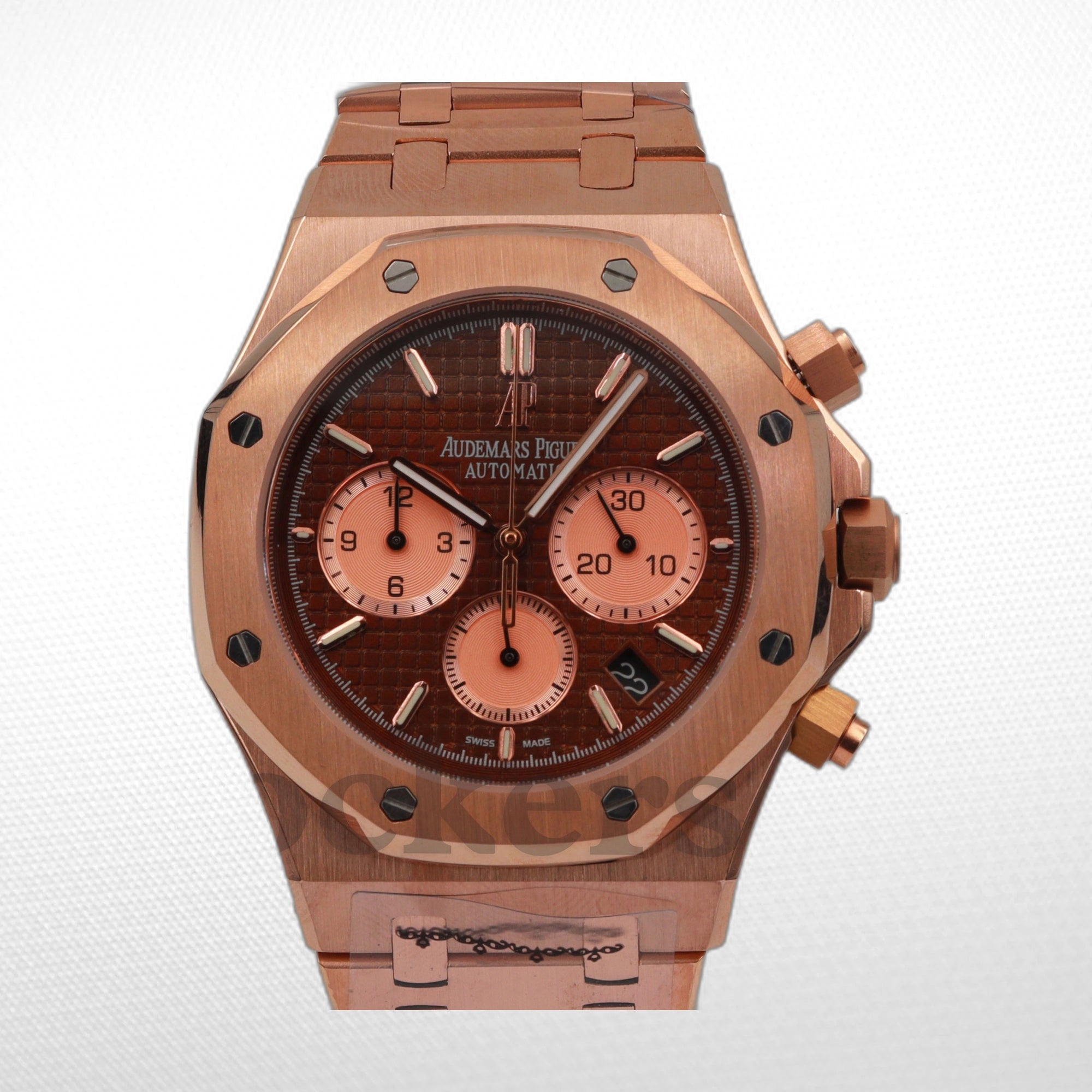 AUDEMARS PIGUET ROYAL OAK CHRONOGRAPH PINK GOLD BROWN DIAL 26239OR.OO.D821CR