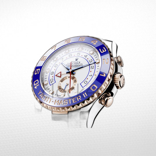 YACHT-MASTER II SS / EVEROSE GOLD PINK BLUE CERAMIC BEZEL 44MM CLONE