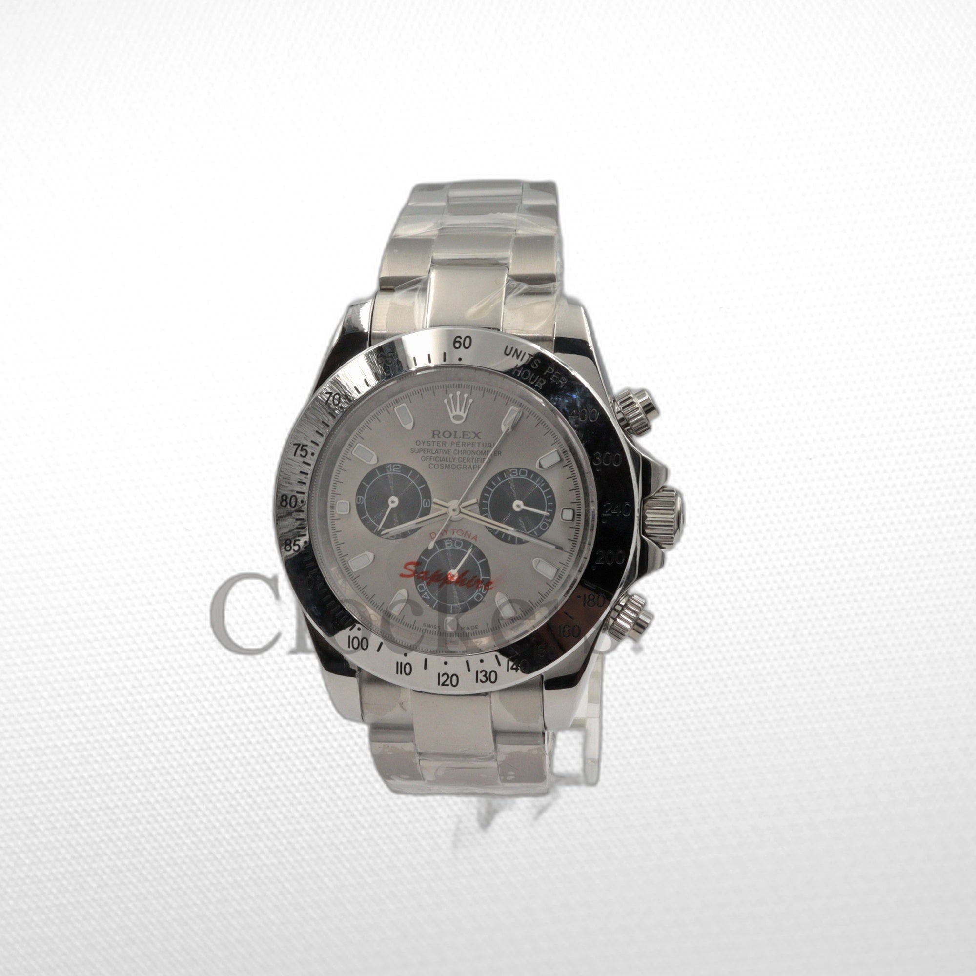 DAYTONA 18K WHITE GOLD STEEL DIAL 40MM