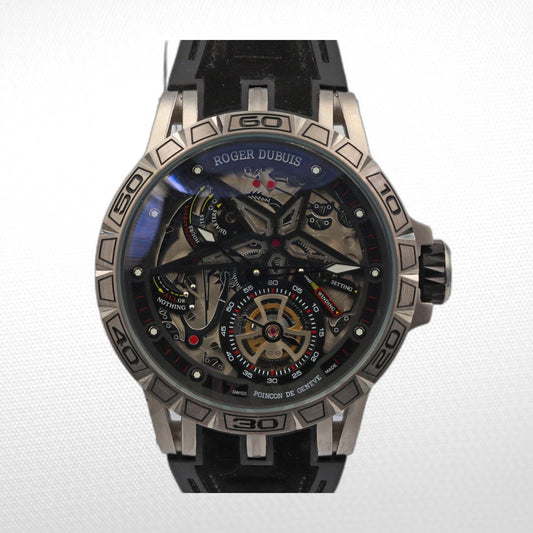 EXCALIBUR AVENTADOR S LIMITED EDITION SKELETON 47MM TITANIUM AND RUBBER WATCH