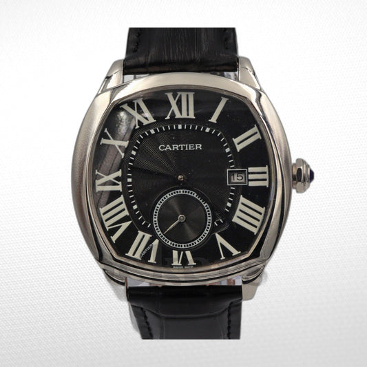 CARTIER DRIVE AUTOMATIC SILVERED FLINQUE DIAL MEN'S WATCH