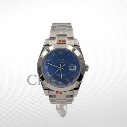 DATEJUST 41MM SS BLUE DIAL ROMAN MARKERS