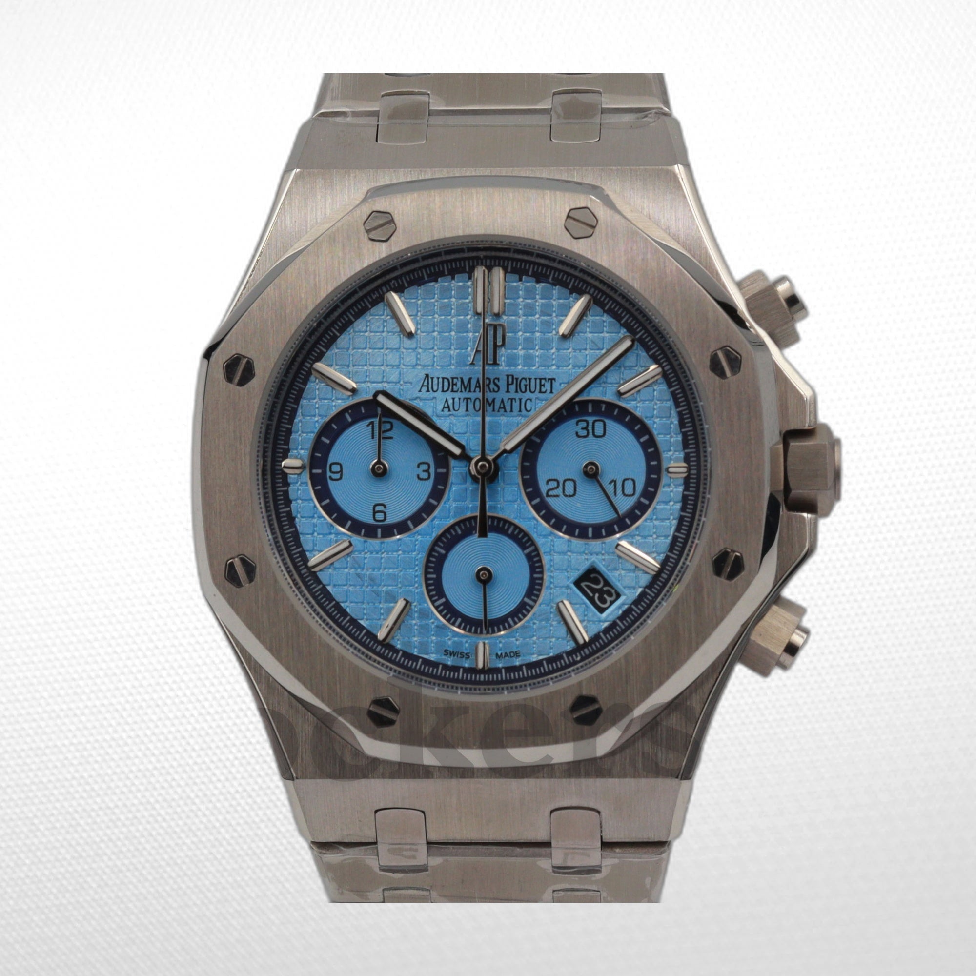 AUDEMARS PIGUET ROYAL OAK CHRONOGRAPH WHITE GOLD ICE BLUE