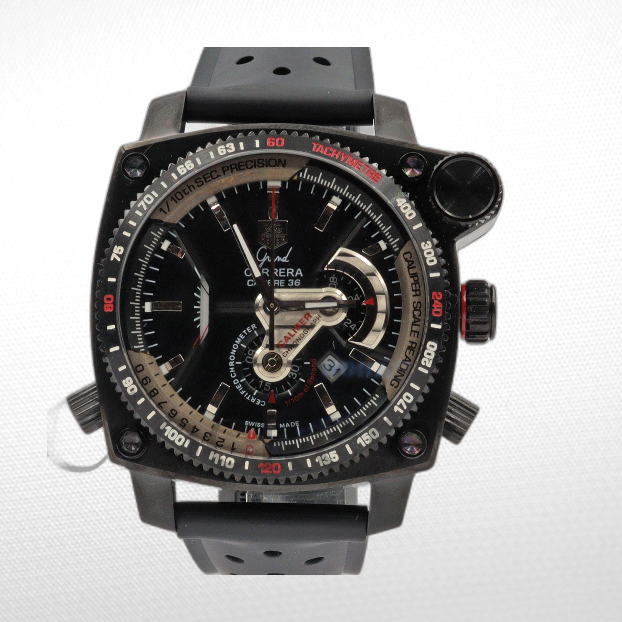 TAG HEUER  44mm black dial