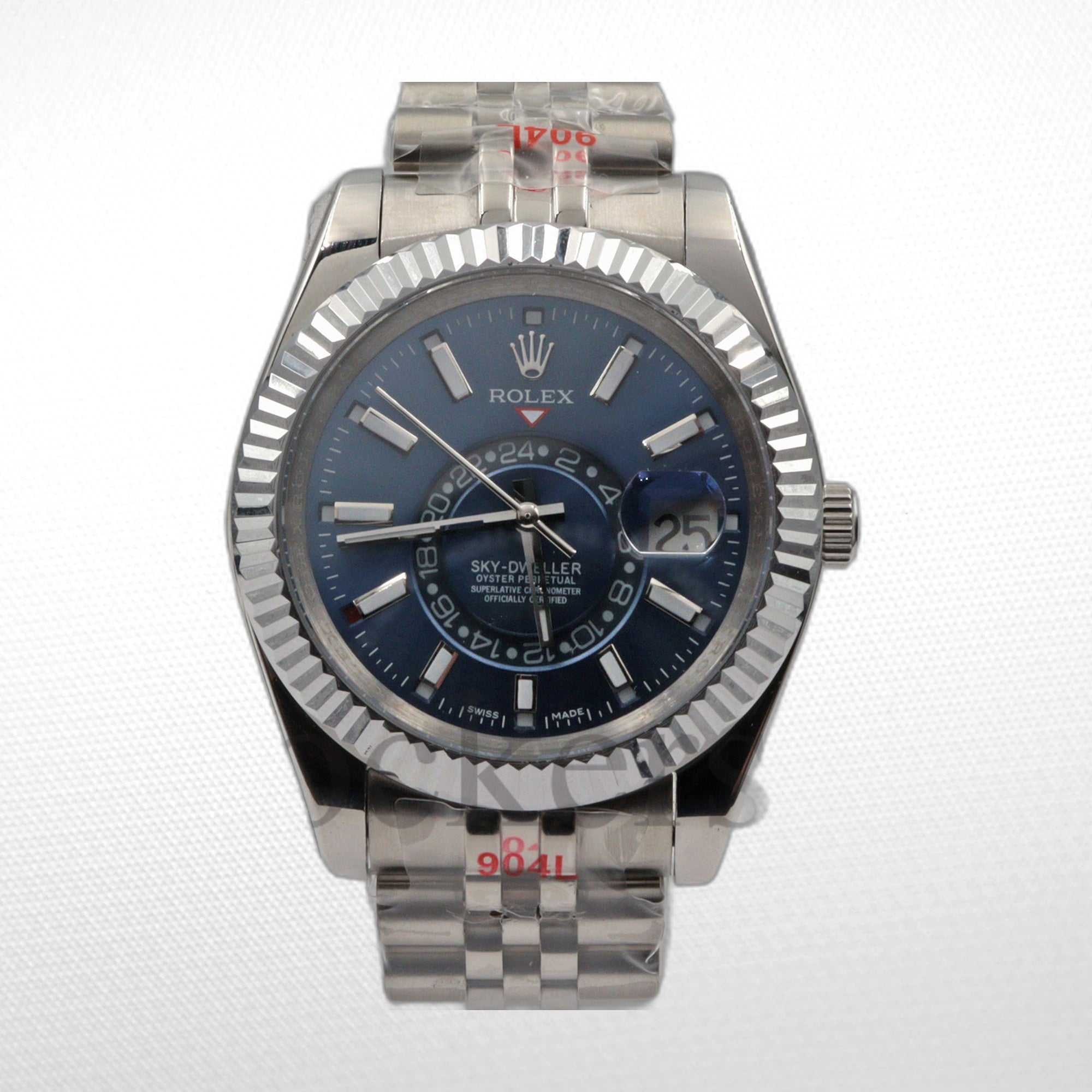 SKY-DWELLER BLUE DIAL AUTOMATIC MEN'S JUBILEE WATCH