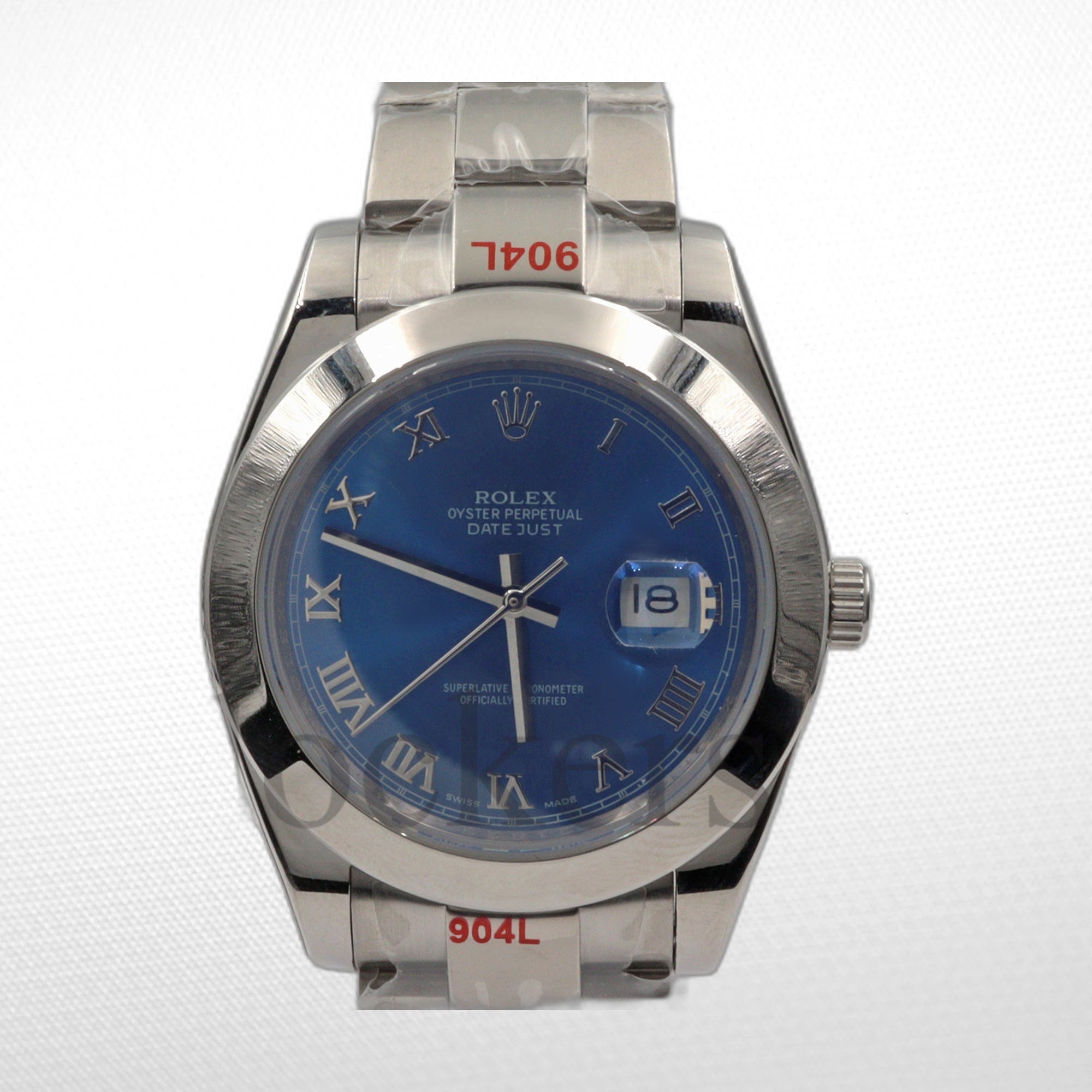 DATEJUST 41MM SS BLUE DIAL ROMAN MARKERS