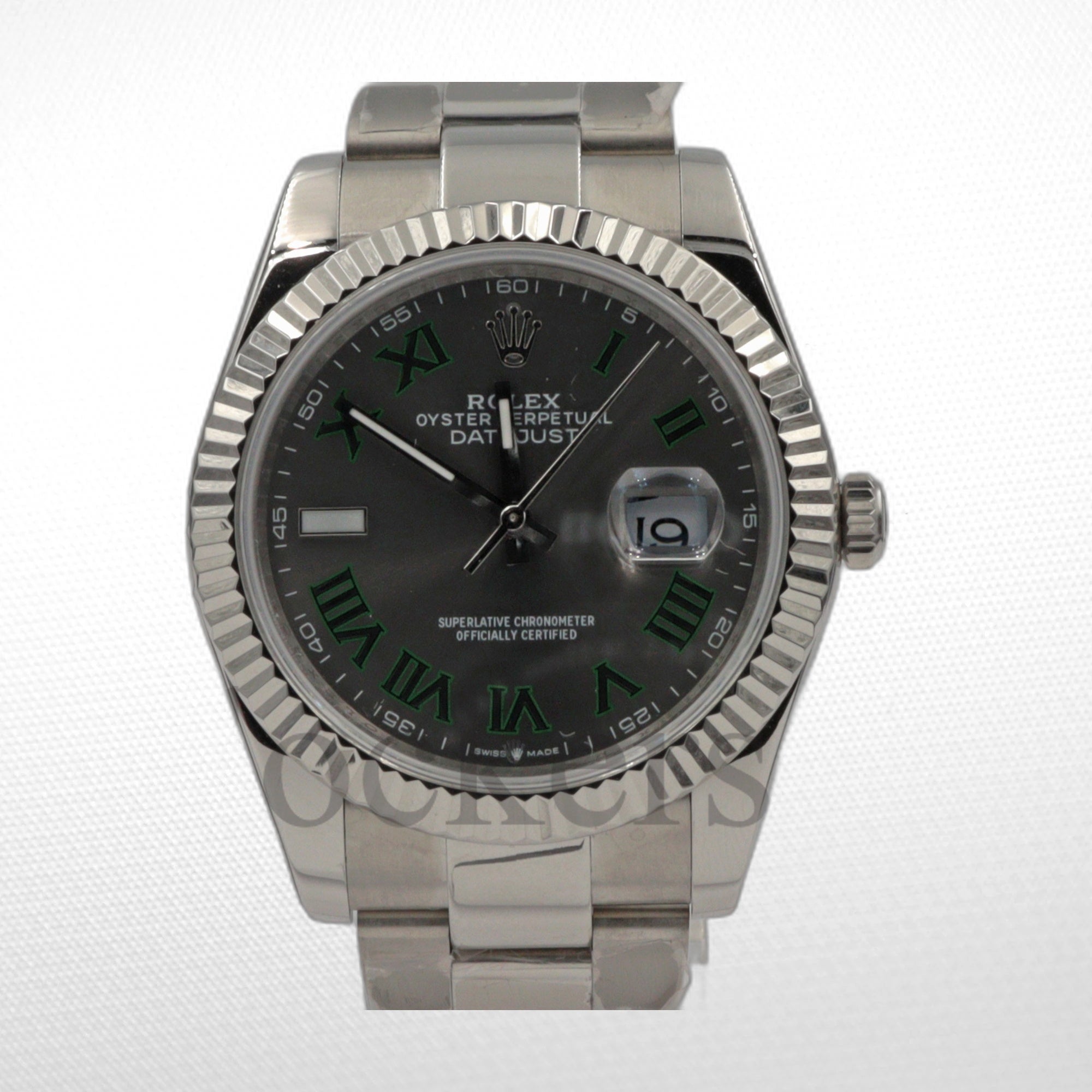 Rolex Datejust 36mm Wimbledon Dial Smooth Bezel Oyster  126200 Unworn 2022+