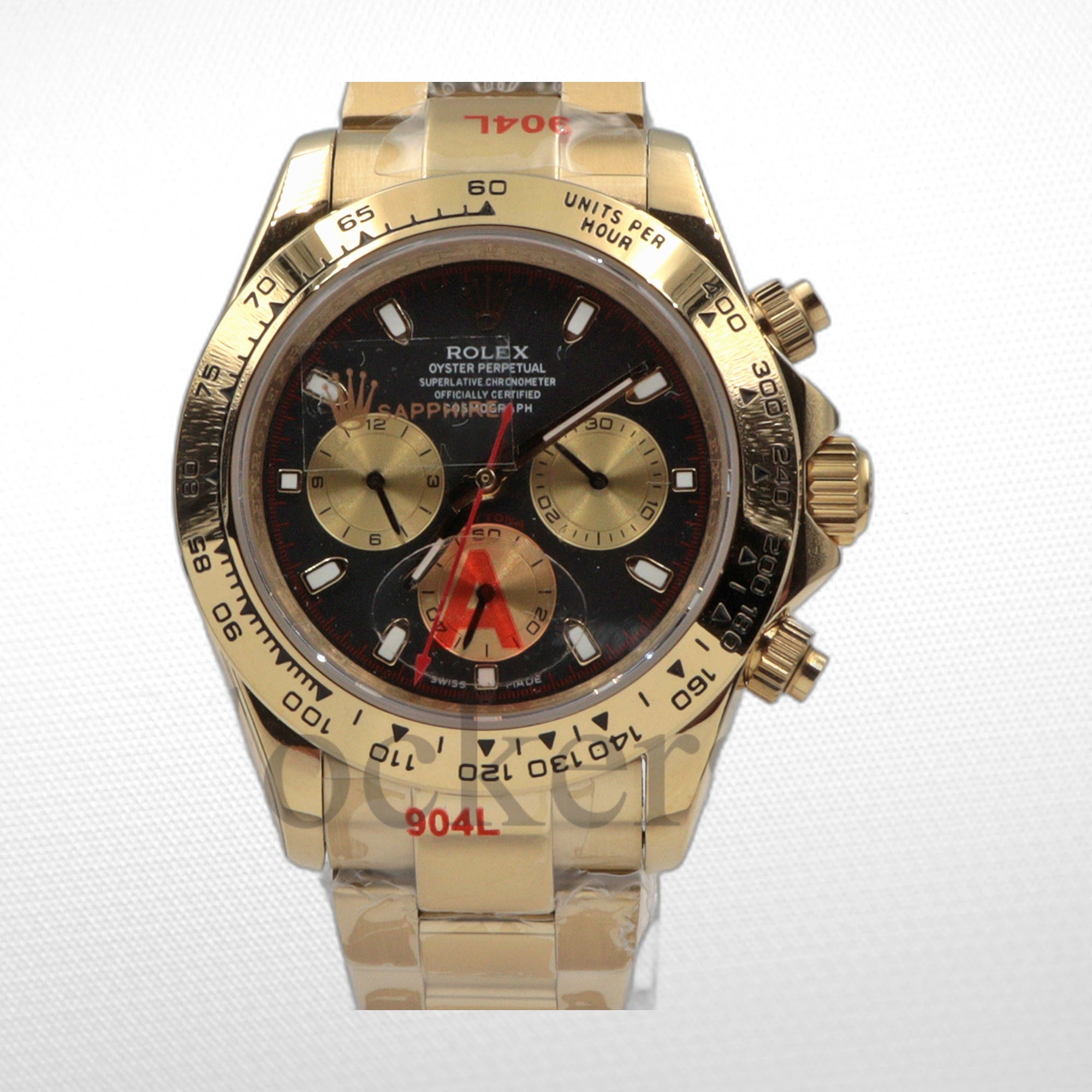 COSMOGRAPH DAYTONA GOLD BLACK DIAL 40MM