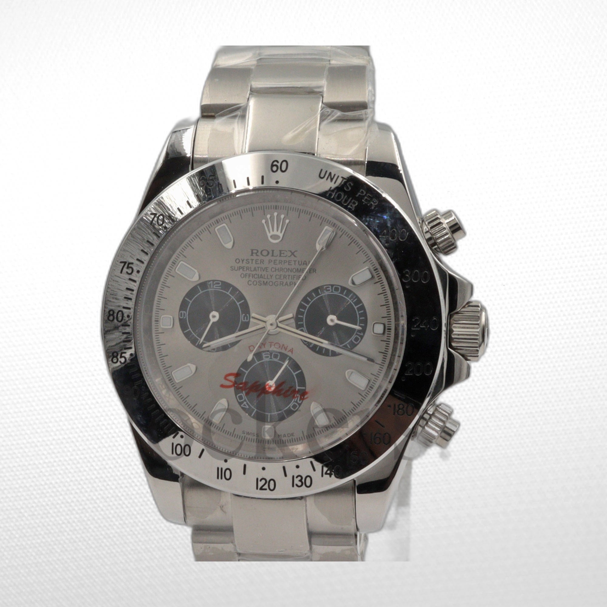 DAYTONA 18K WHITE GOLD STEEL DIAL 40MM