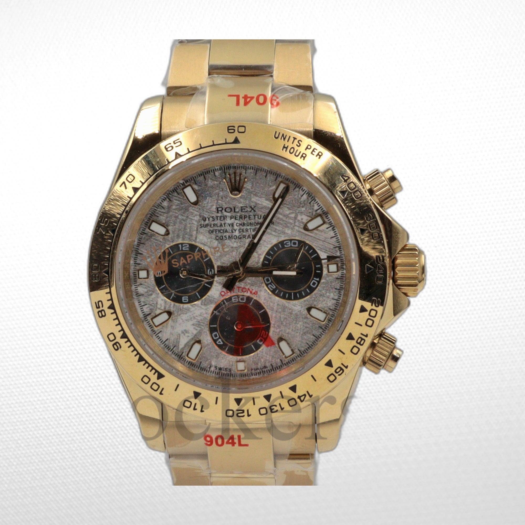 C0SM0GRAPH DAYT0NA GOLD METEORITE DIAL 40MM