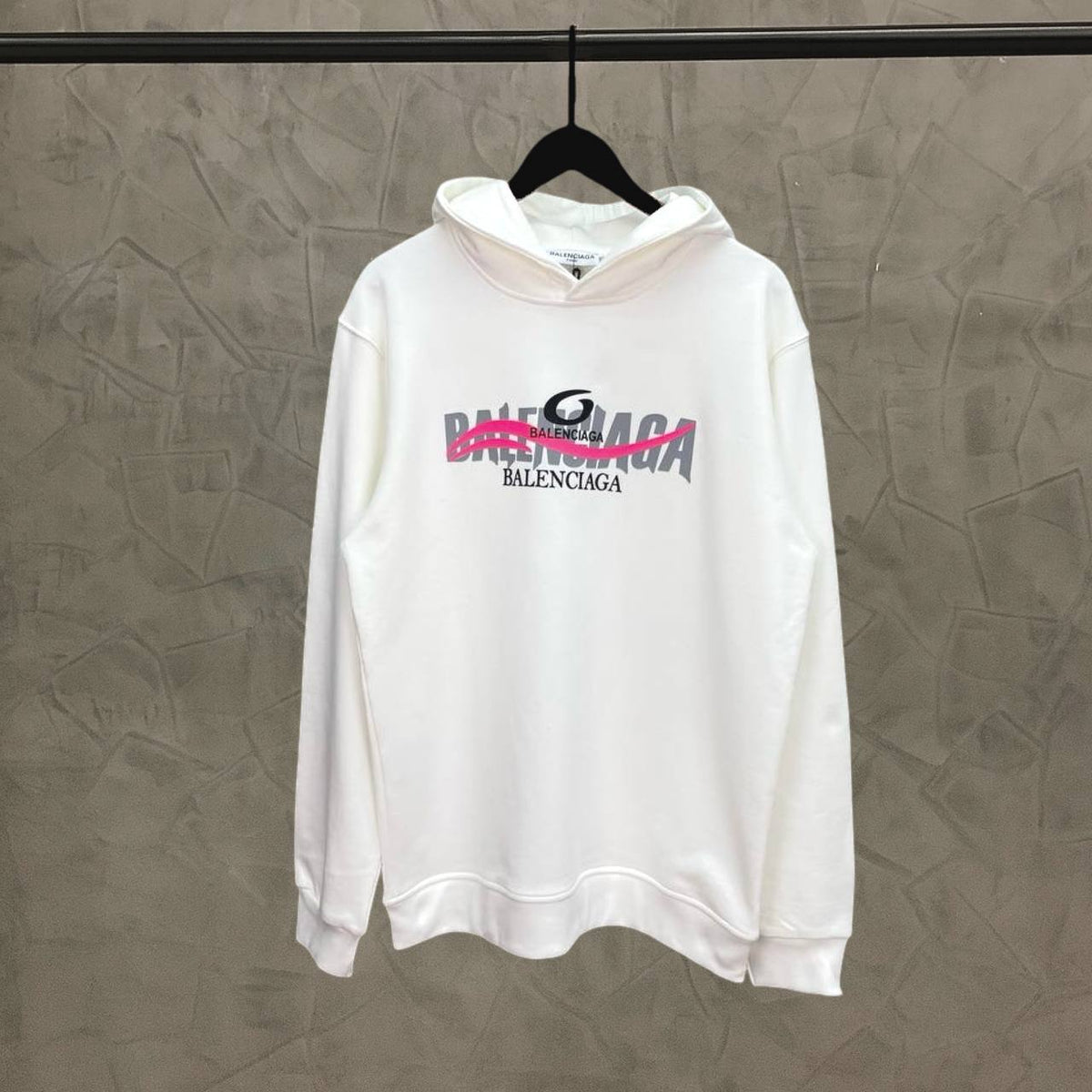Hoodie white Balenciaga  - BL 1600