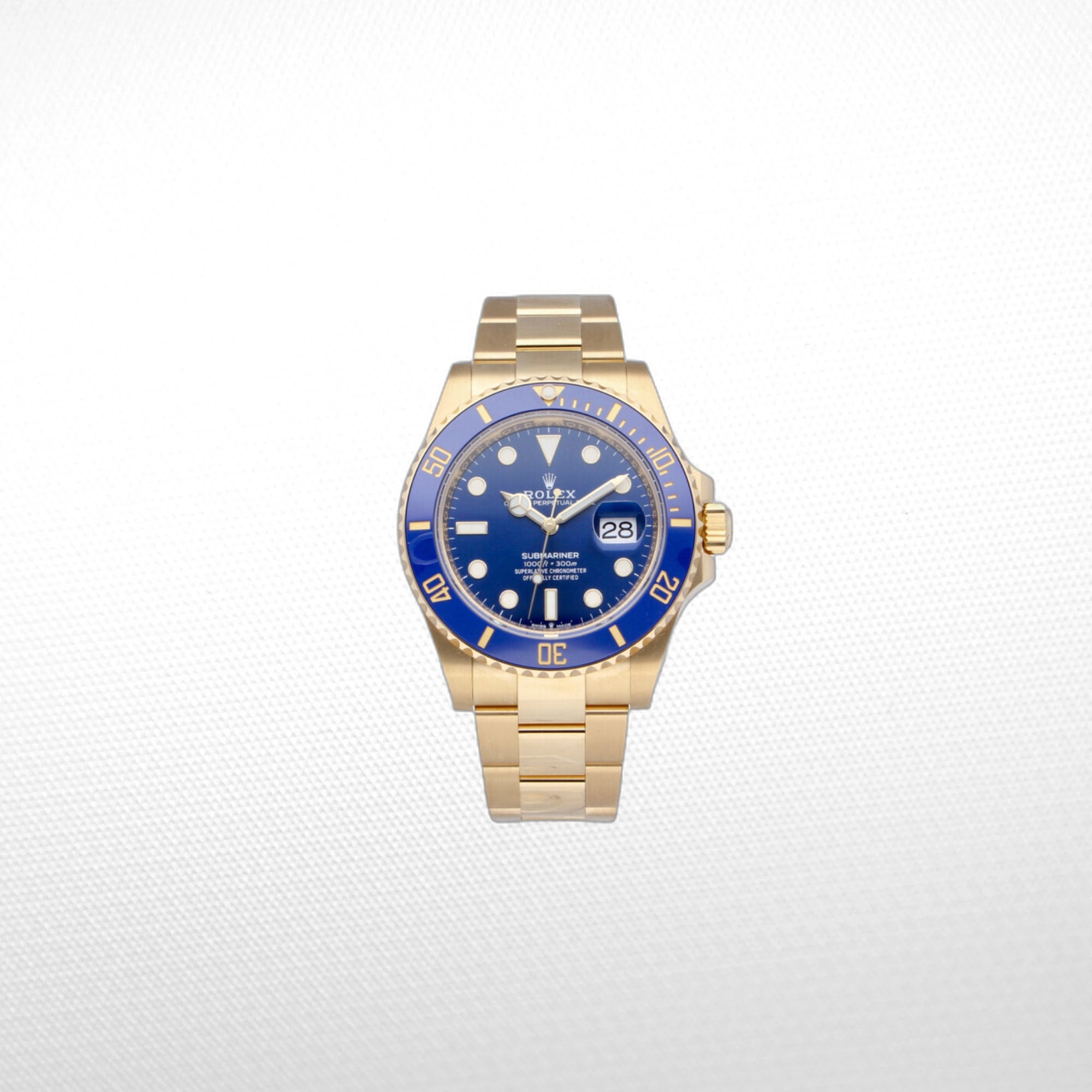 SUBMARINER GOLD BLUE DIAL CERAMIC BEZEL 40MM CLONE