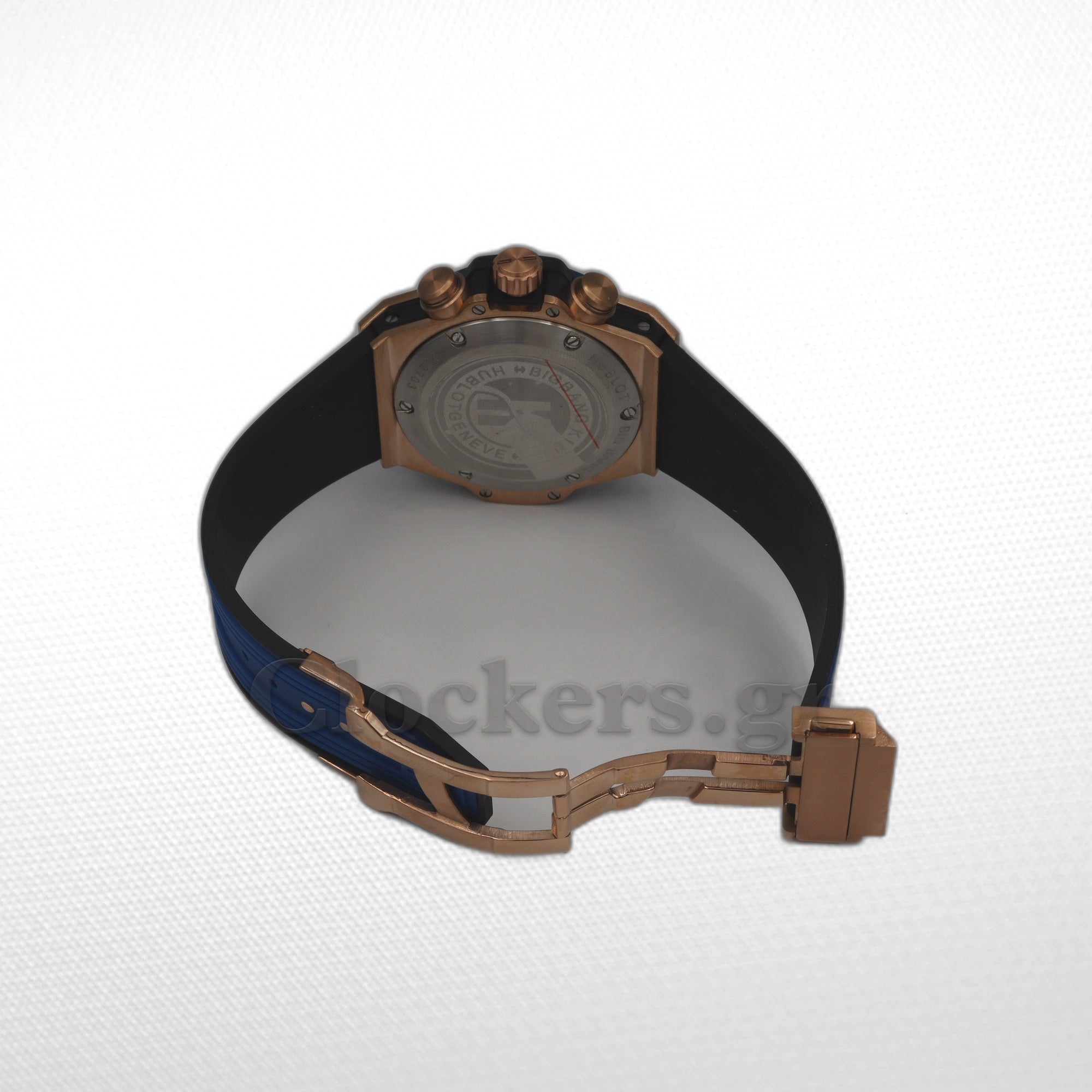Hublot Big Bang Unico  Rose Gold - Blue Skeleton Dial - Rubber Strap