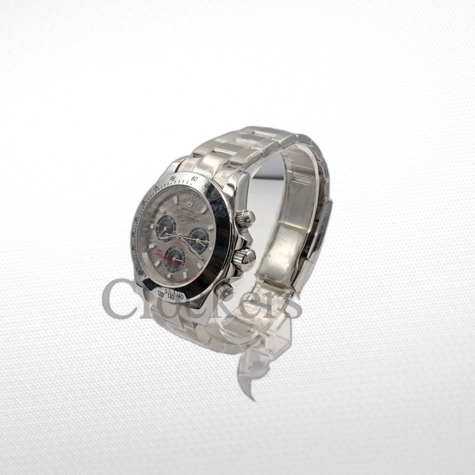 DAYTONA 18K WHITE GOLD STEEL DIAL 40MM