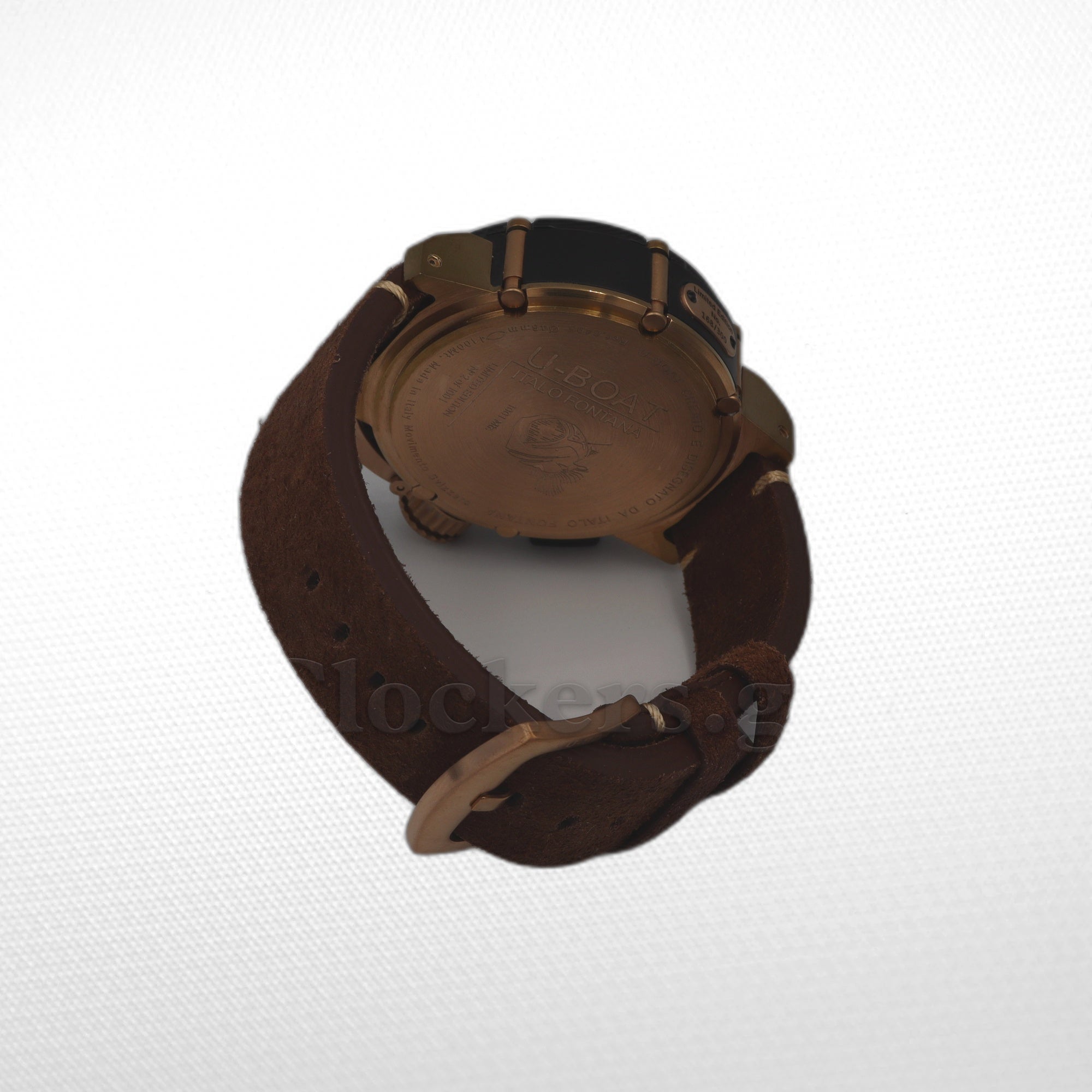 U-BOAT CHIMERA 46MM LIMITED EDITION LEATHER STRAP BROWN DIAL