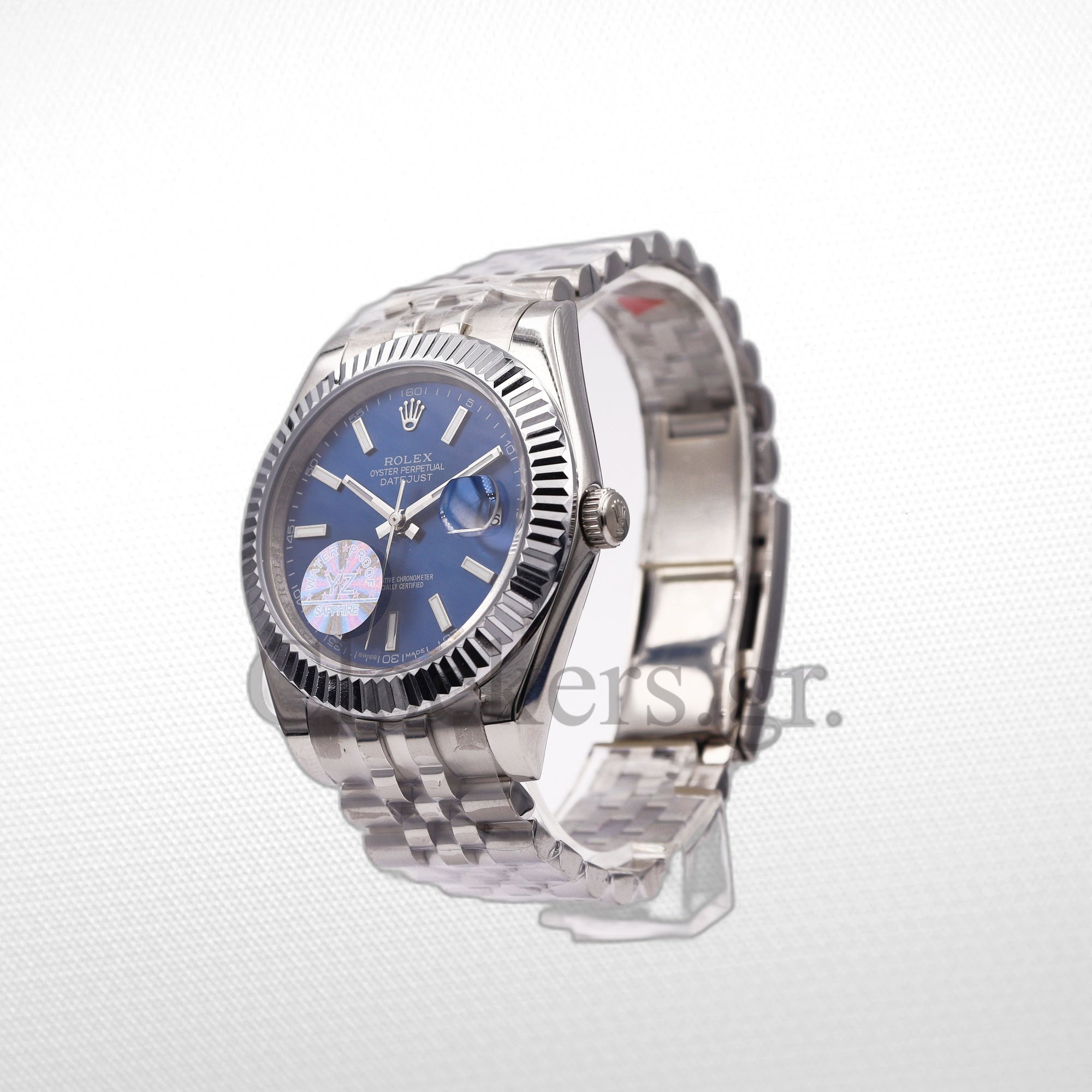 DATE JUST SS 41MM BLUE DIAL STICK MARKERS JUBILEE