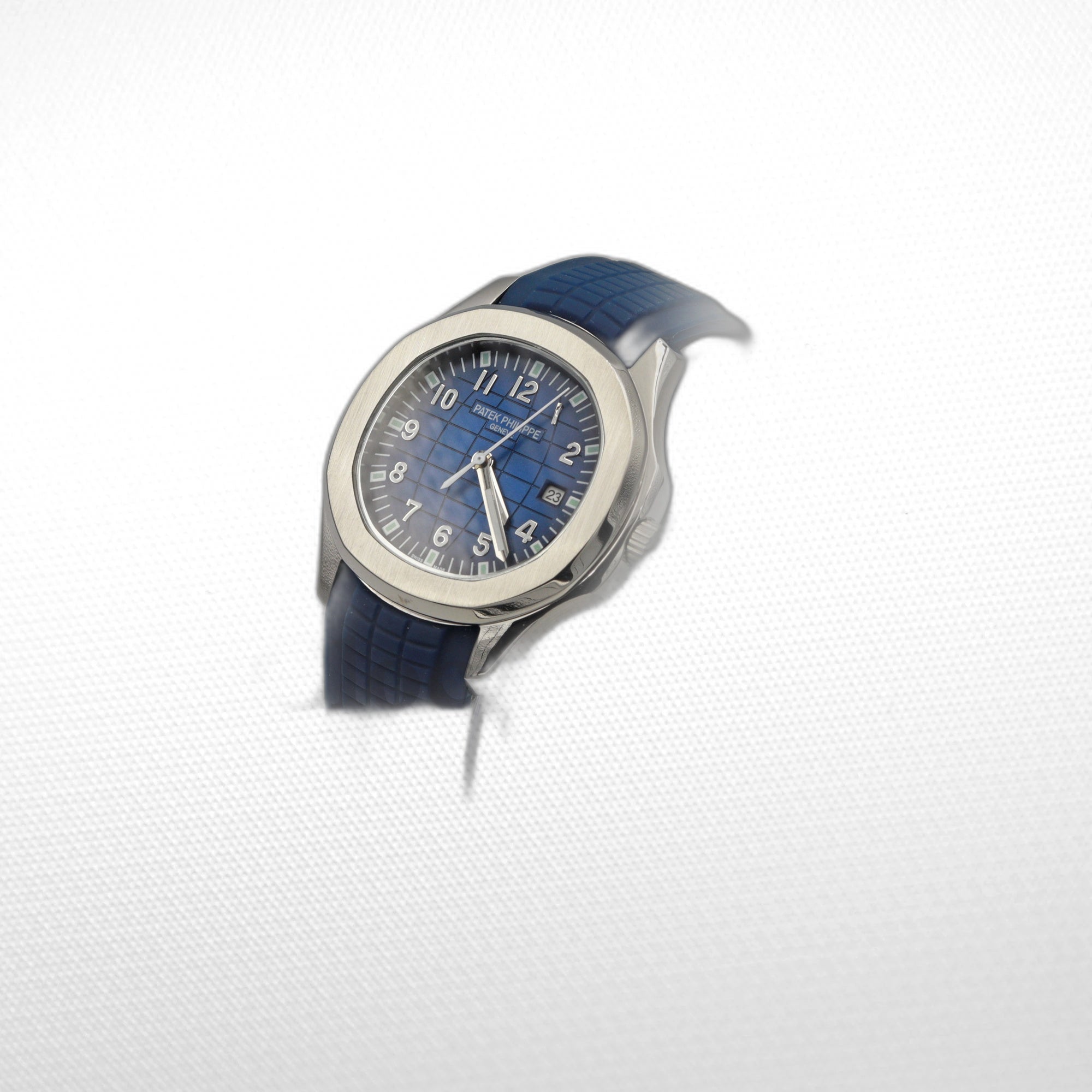 PATEK PHILIPPE AQUANAUT TIME BLUE DIAL AUTOMATIC 5164A-001 CLONE