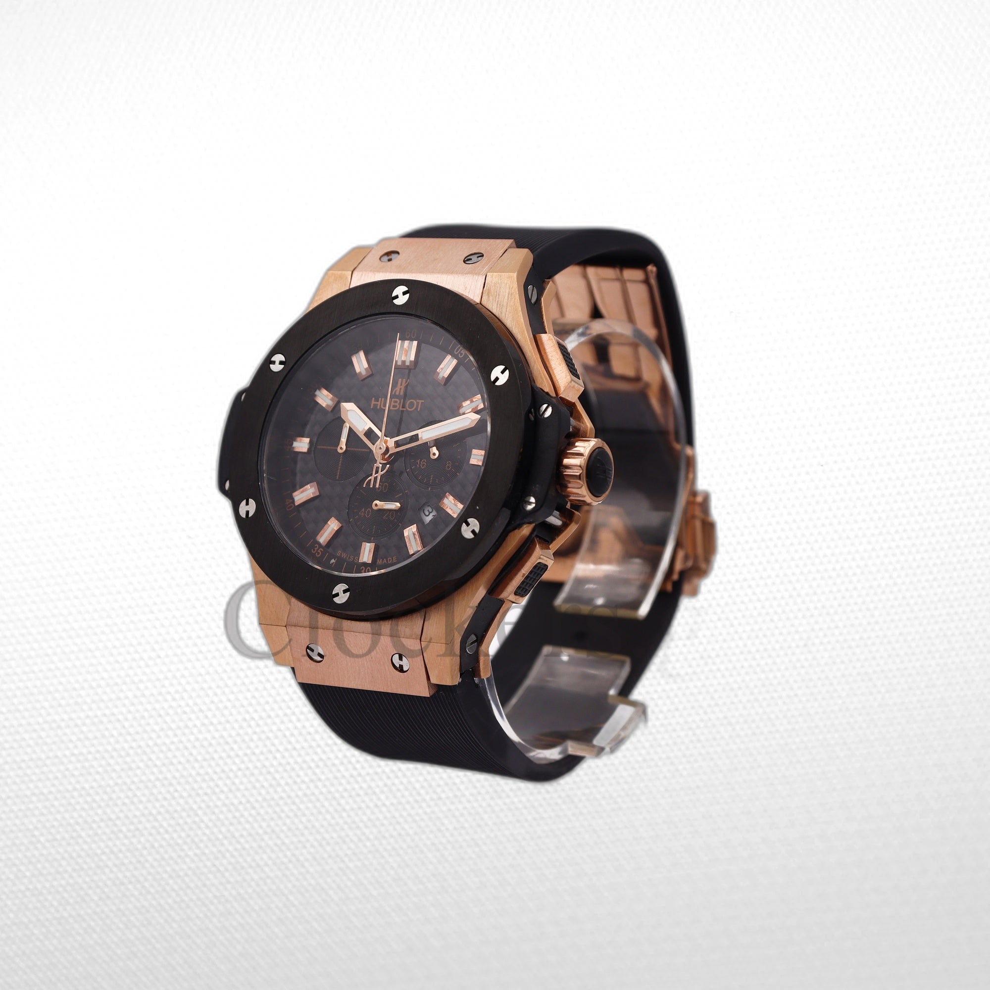 HUBLOT BIG BANG LUNA ROSSA CHRONOGRAPH GOLD BLACK 44MM LOW