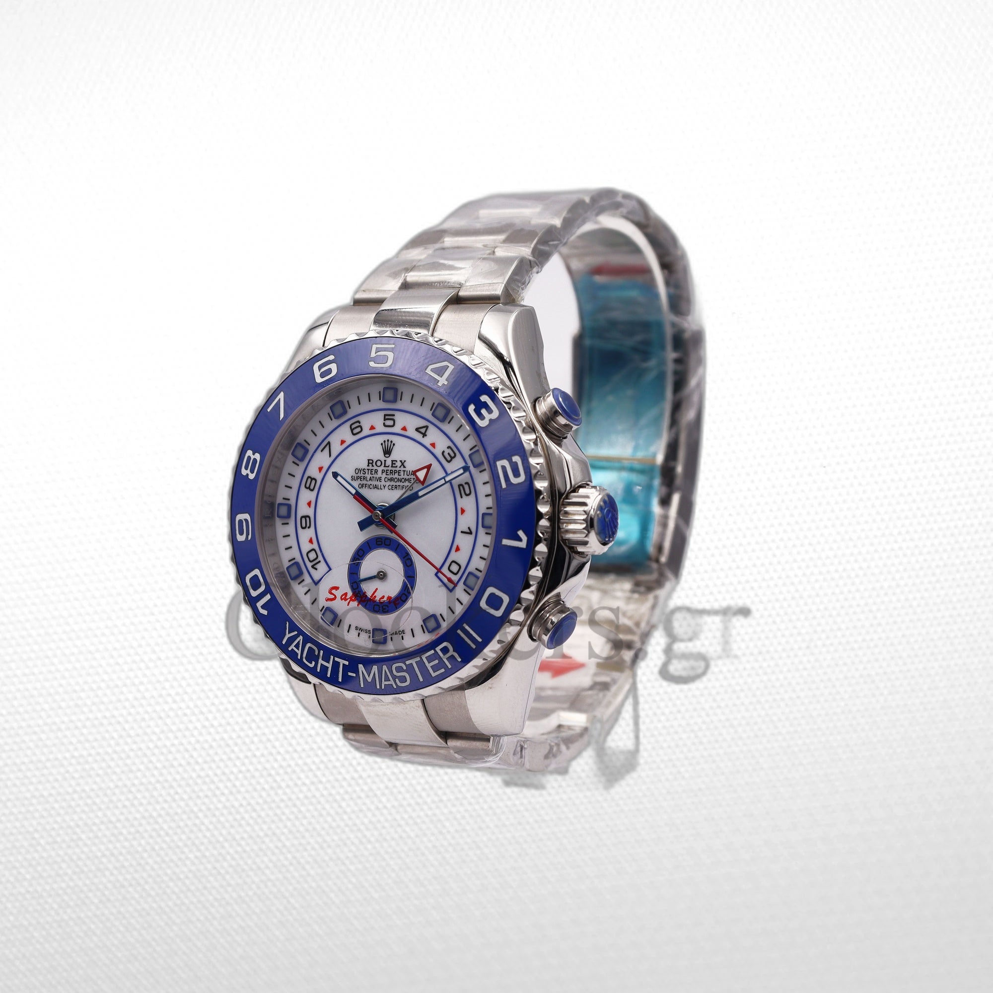 YACHT-MASTER II SS BLUE CERAMIC BEZEL 44MM