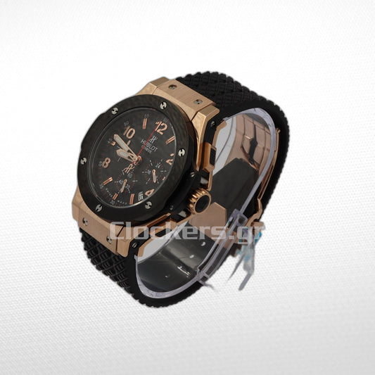 HUBLOT BIG BANG REF. 301.M, 18K ROSE GOLD, TITANIUM & CERAMIC AUTOMATIC CHRONOGRAPH