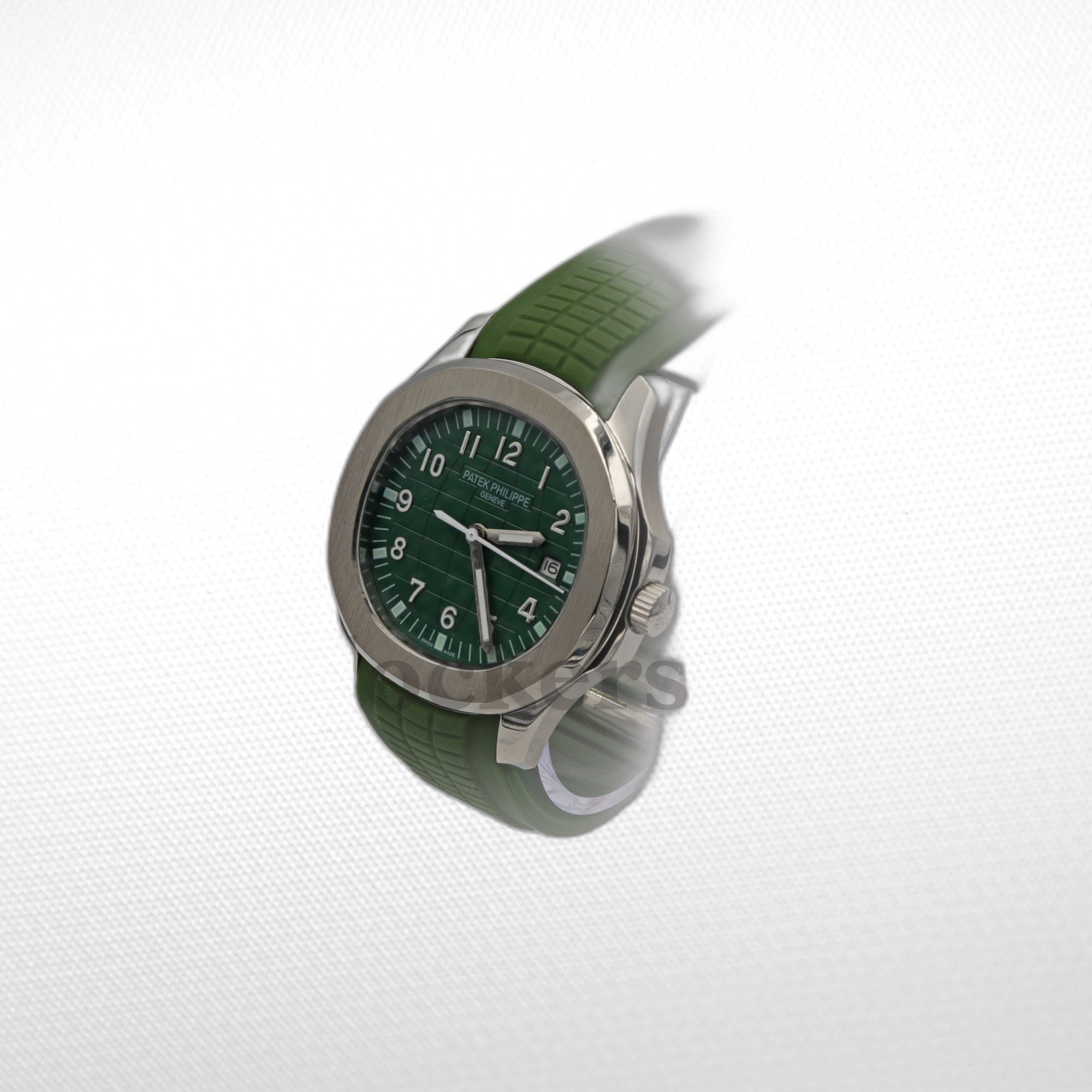 PATEK PHILIPPE AQUANAUT TIME GREEN DIAL AUTOMATIC  5164A-001 CLONE