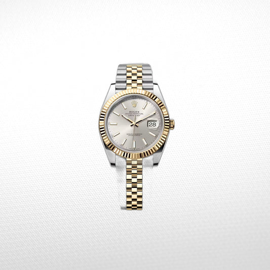 DATEJUST 41MM 2-TONE GOLD GRAY DIAL STICK MARKERS clone