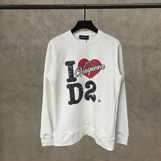 Hoodie white Dsquared  - Dsq 1592