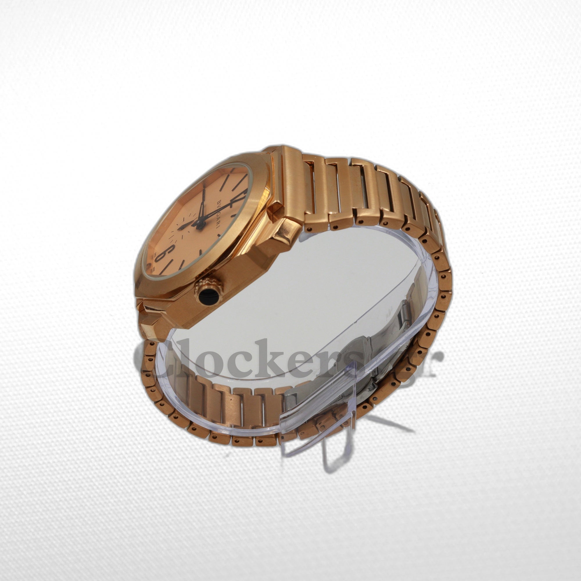 BVLGARI OCTO  EXTRA-THIN SATIN-POLISHED ROSE GOLD DIAL- ROSE GOLD BRACELET