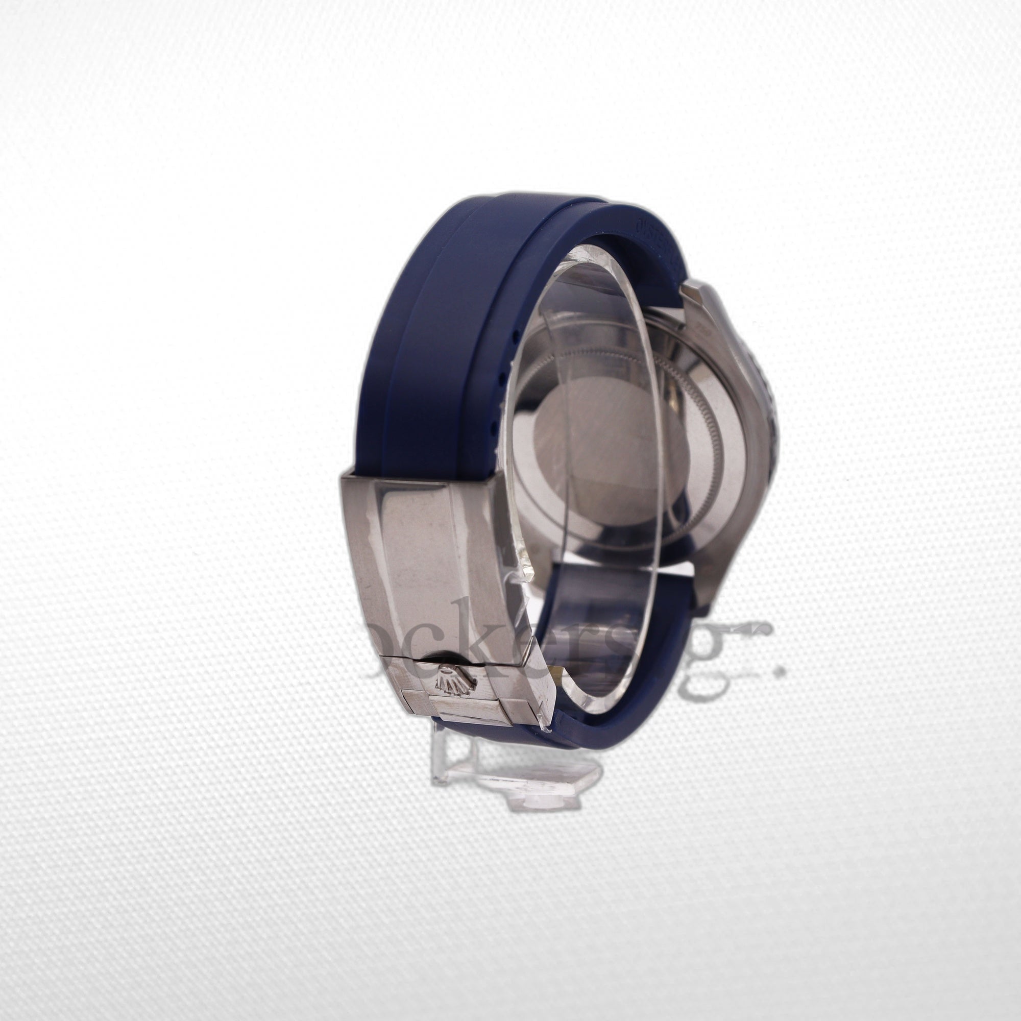 YACHT-MASTER PLATINUM DIAL OYSTER 16622 42MM RUBBER STRAP BLACK
