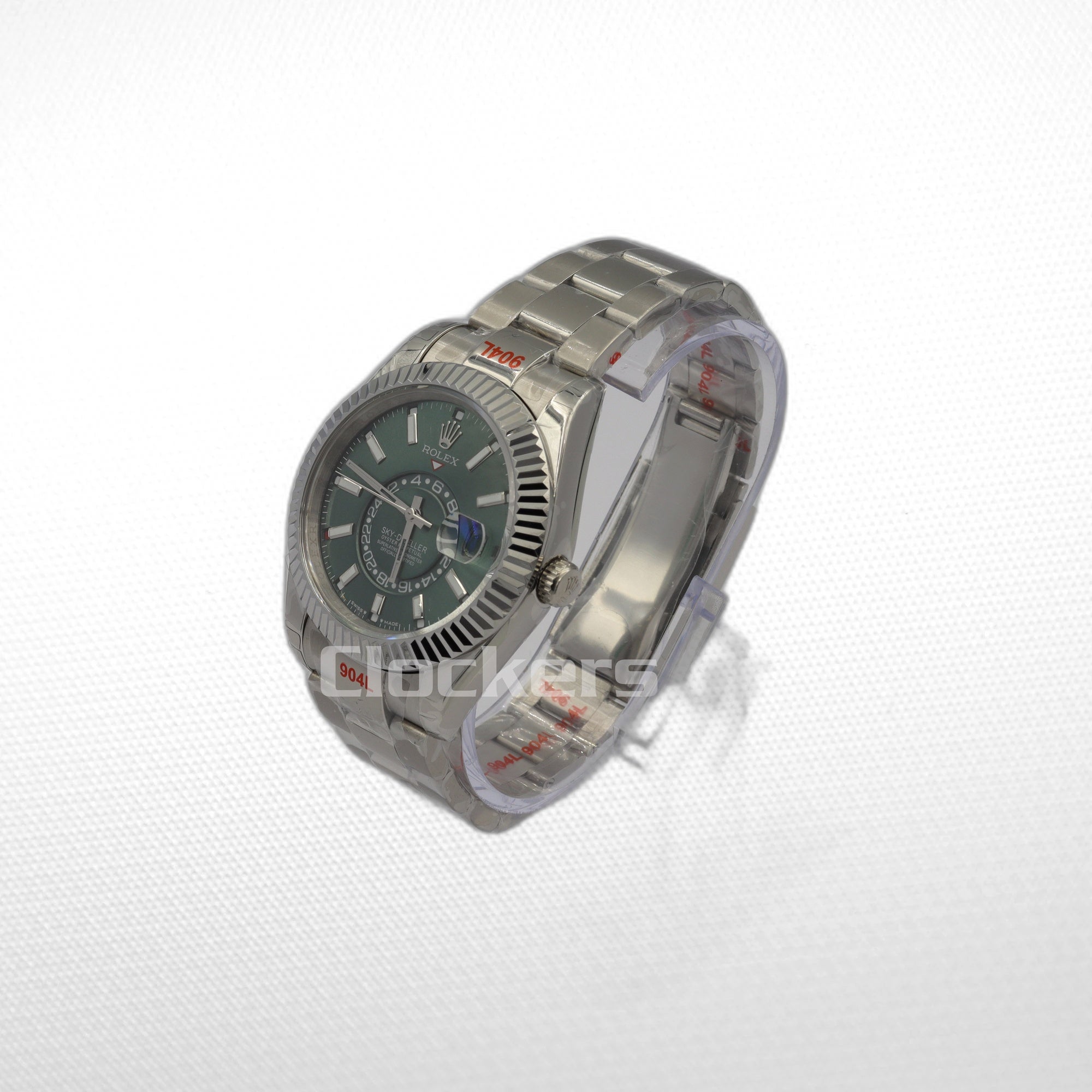 SKY-DWELLER SS  GREEN  DIAL STICK MARKERS