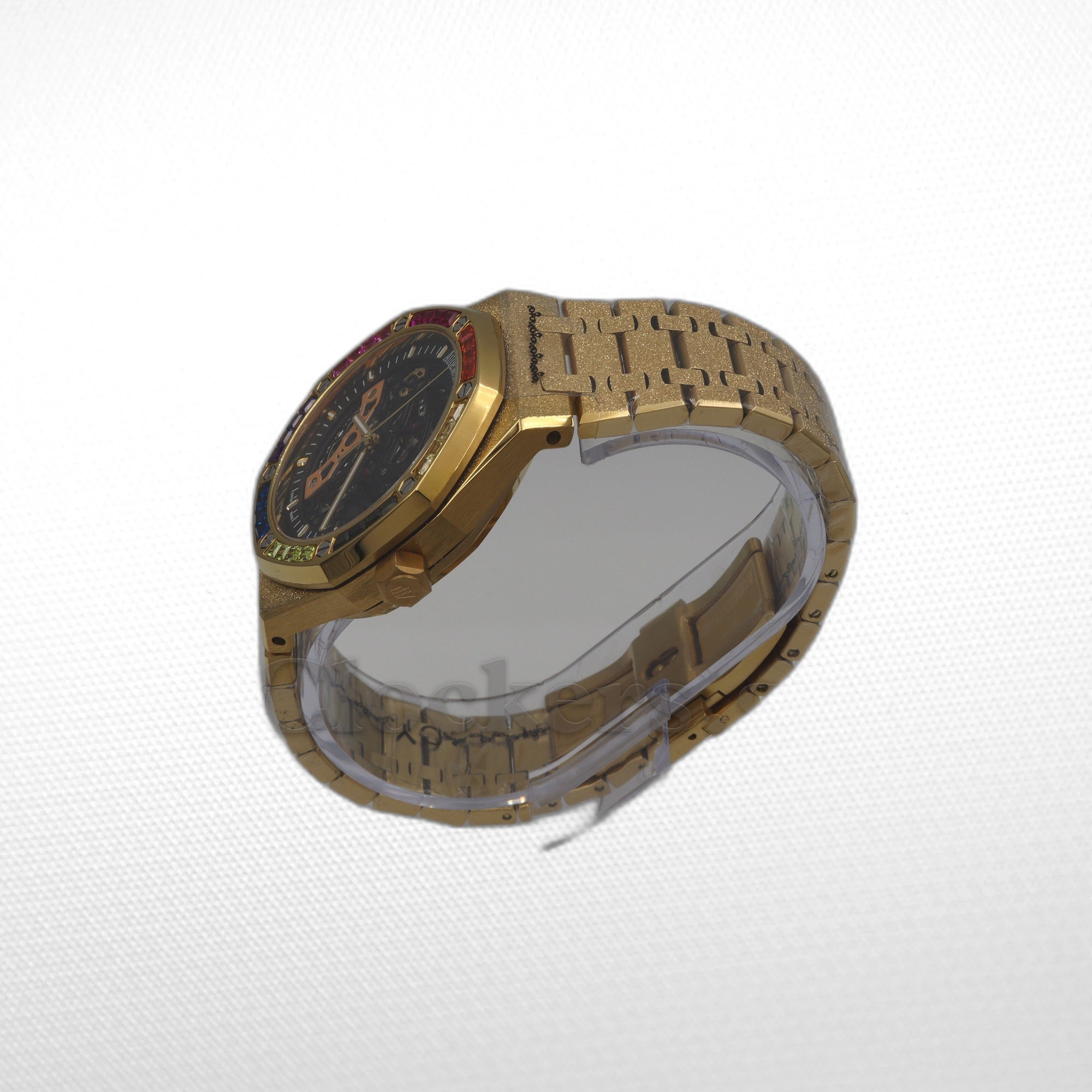 AUDEMARS PIGUET ROYAL OAK DOUBLE BALANCE WHEEL OPENWORKED RAINBOW